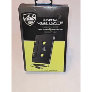 Auto Drive Universal Cassette Adapter Works‎ with 3.5 MM